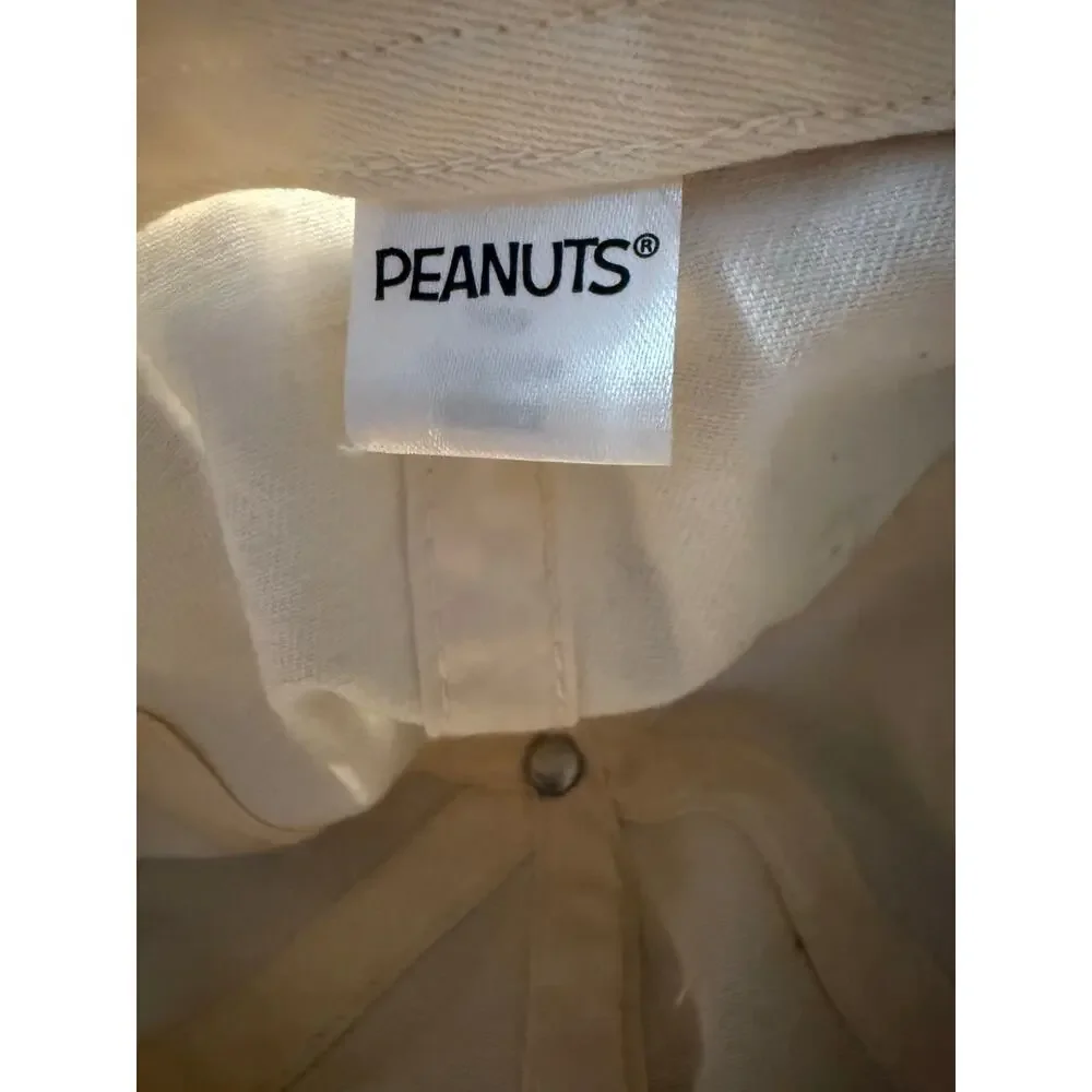 Peanuts Snoopy Skateboard Dad Hat, Cream, Adjustable Embroidered, One Size